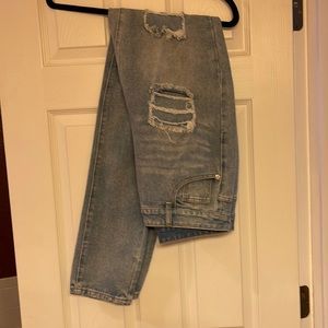 Women’s High-Rise Distressed Jeans